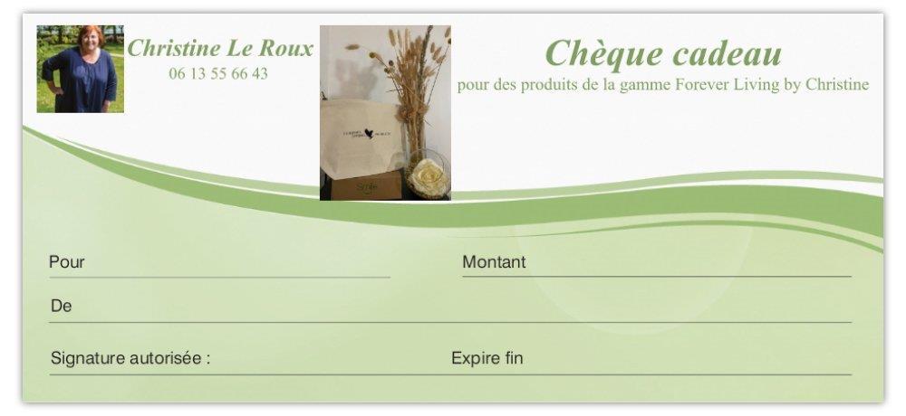 Chèque cadeau de Aloes 44 - Christine Le Roux